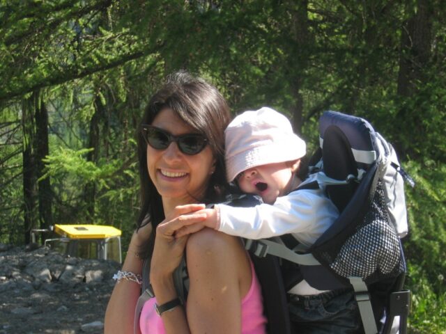 che sonno in zaino con mamy!
